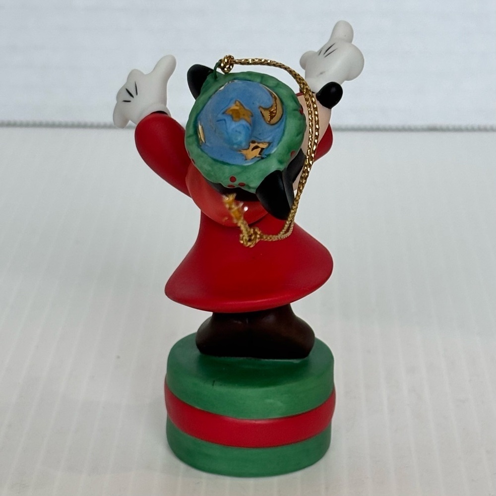Disney Fantasia Sorcerer Mickey Mouse Porcelain Christmas Ornament 2003 - Picture 5 of 9